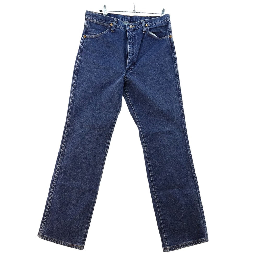 Vintage USA Wrangler Mens 33x32 Cowboy Cut Jeans Blue Denim Regular Work Pants